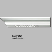 Polyurethane Plain Dekorative Cornice Molding